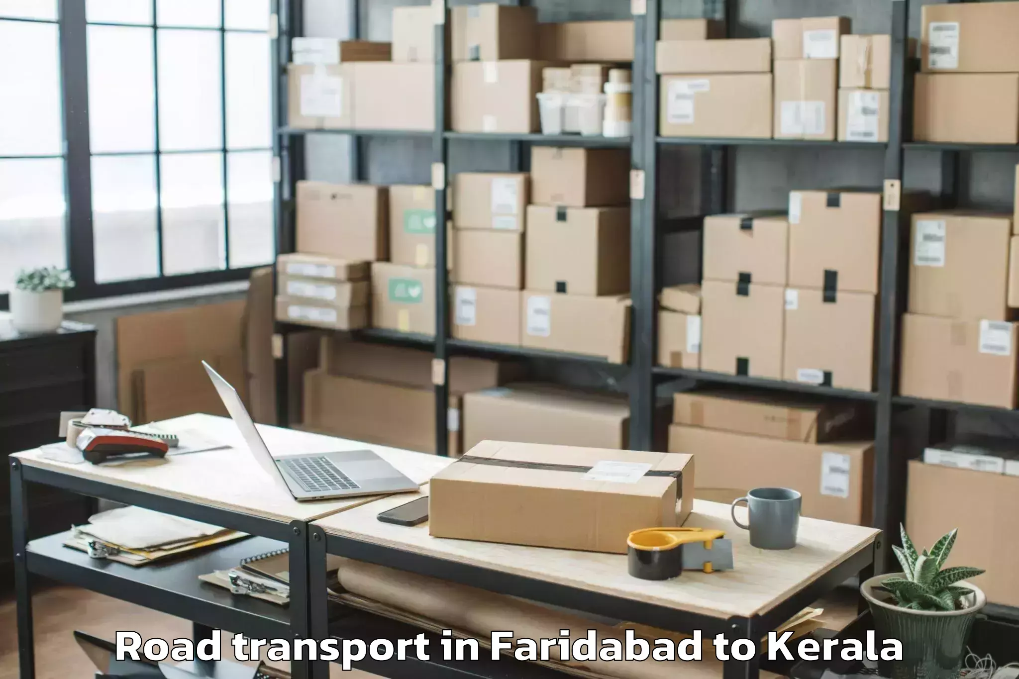 Book Your Faridabad to Punalur Road Transport Today